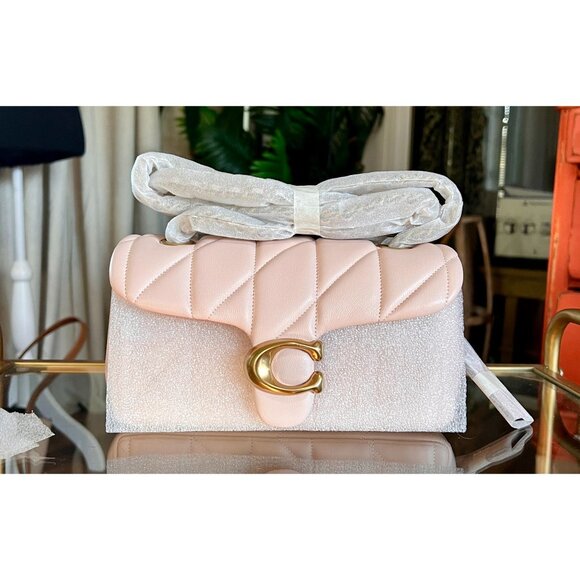 NEW!! Coach Pink Tabby 20 Quilted Leather Shoulder Tabby Handbag - Picture 9 of 9